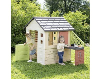 Smoby Domček Life Nature s kuchyňou