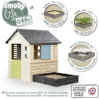 Smoby Domček Life so štvorcovým pieskoviskom záhonom 6