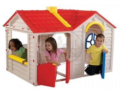 K&D Design 589200 - Dětský zahradní domeček MEGA RANCH