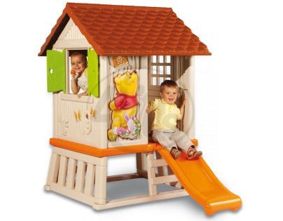 Smoby 310173 - Domeček medvídka Pú se skluzavkou