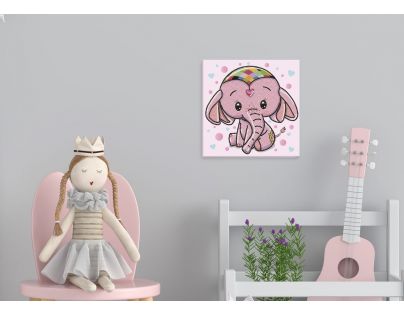 Dotzies Diamantové maľovanie Slonia princezná