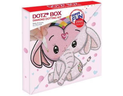 Dotzies Diamantové maľovanie Slonia princezná