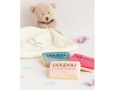 Doudou Darčeková sada Medvedík s muchláčikom 10 cm