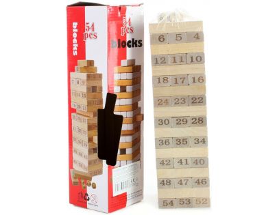Drevená Jenga veža