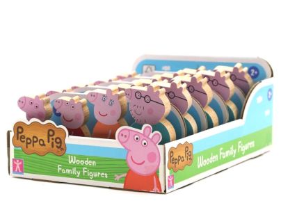 Drevené figúrky rodiny Prasiatko Peppa
