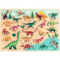 Djeco Drevené Puzzle Dinosaury 2