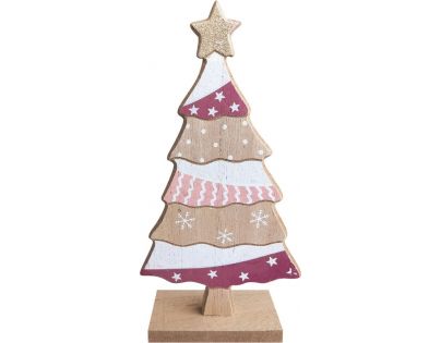 Anděl Drevený stromček na postavenie 19 cm