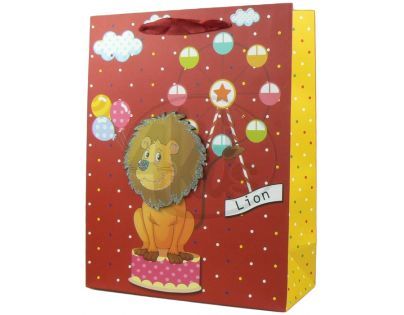 Dárková taška zvířátka lesk - Lev