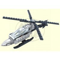 Stavebnice Dromader 22201 Vojáci Vrtulník 61ks 2