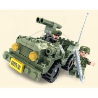 Stavebnice Dromader 22403 Vojáci Auto Jeep 118ks 2