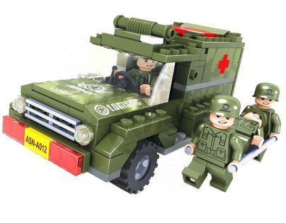 Stavebnice Dromader Vojáci Auto Jeep 22409