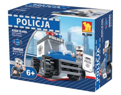 Dromader Stavebnice Policie Auto 33 dílků