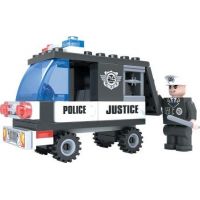Dromader Stavebnice Policie Auto 58 dílků 2