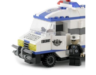 Dromader Stavebnice Policie Dodávka 194 dílků