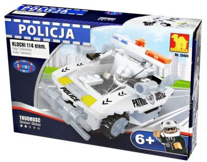 Dromader Stavebnice Dromader Policie Auto 114 dílků