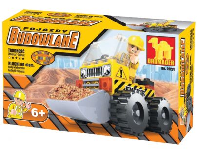 Dromader Stavebnice Auto Bagr 60 dílků