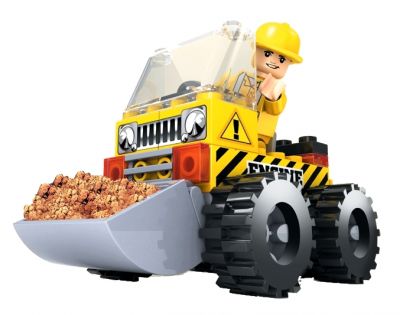 Dromader Stavebnice Auto Bagr 60 dílků