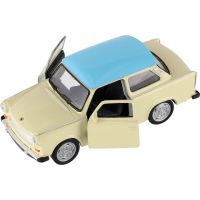 Dromader Auto Welly Trabant 601 Klasic 11cm 1 : 34 béžový s modrou střechou 2