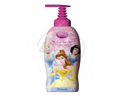 Dětský sprchový gel a pěna do koupele 1L Disney Princezny vůně růží a ovoce