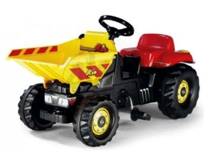 Rolly Toys 024124 - Šlapací traktor Dumper Kid - žlutočervený