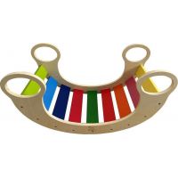 Dvěděti Montessori Dúhová hojdačka barevná