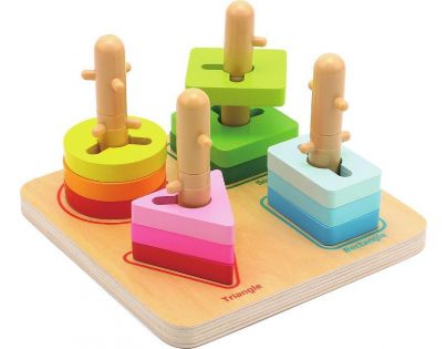 Dvěděti Nasadzovanie geometrické tvary