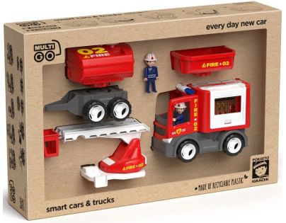 Eco MultiGO Fire set Figúrky Igráčkov hasičov s autami