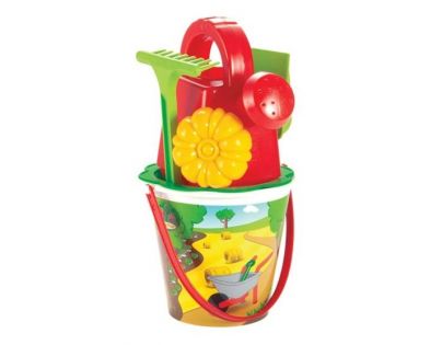 Ecoiffier 0332 - Kyblíček farma set s konvičkou, 14 cm