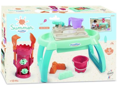 Ecoiffier E 4603 Stolík na piesok a vodu s mlynčekom