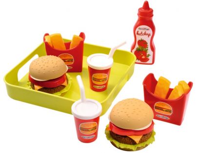 Ecoiffier Fast food s podnosem