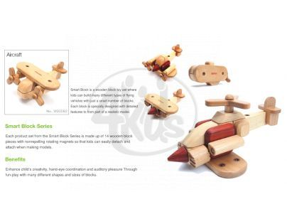 Edtoy Stavebnice SmartBlocks Aeroplán
