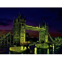Educa Puzzle Neon Noční Londýn Tower Bridge 1000 dílků 2