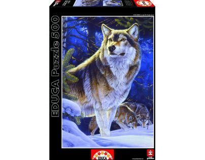 Puzzle Vlk na stráži 500d