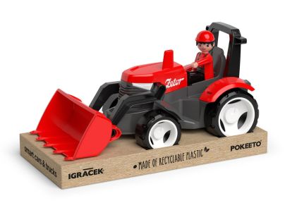 Efko ECO MultiGO Červený traktor Zetor s radlicou, figúrka Igráčka