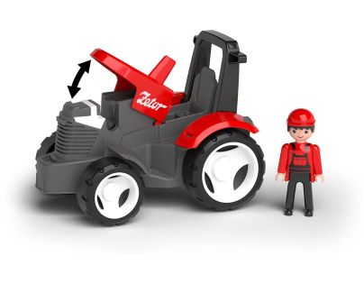 Efko ECO MultiGO Červený traktor Zetor s radlicou, figúrka Igráčka