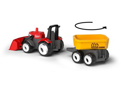 Efko ECO MultiGO Červený traktor Zetor s radlicou, vlek, Igráček