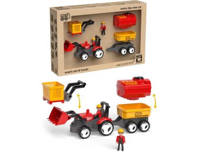 EFKO ECO MultiGO Červený traktor Zetor s radlicou, figúrka Igráček