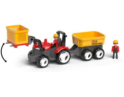 EFKO ECO MultiGO Červený traktor Zetor s radlicou, figúrka Igráček