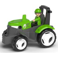 EFKO ECO MultiGO Zelený traktor s vidlami, paleta, kôš, Igráček 4