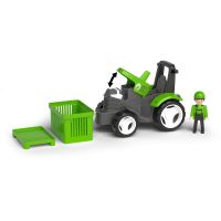 EFKO ECO MultiGO Zelený traktor s vidlami, paleta, kôš, Igráček 5