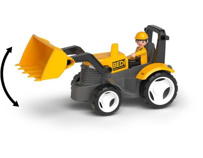 EFKO ECO MultiGO Žltý traktor s radlicou, figúrka Igráček