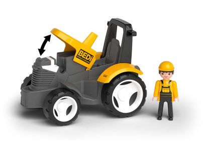 EFKO ECO MultiGO Žltý traktor s radlicou, figúrka Igráček