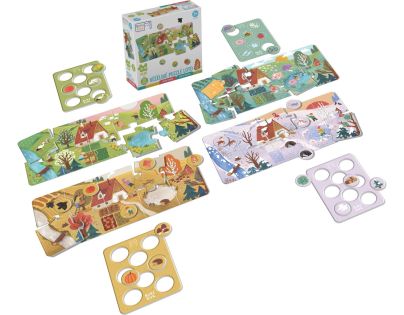 EFKO KukiKuk – Veeeľké puzzle loto Ročné obdobia