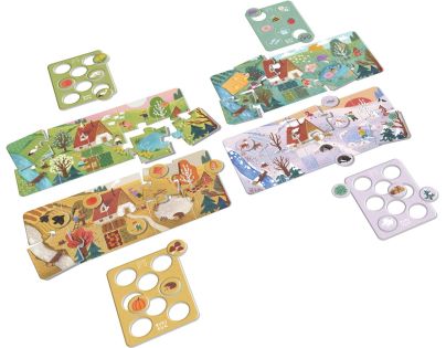 EFKO KukiKuk – Veeeľké puzzle loto Ročné obdobia
