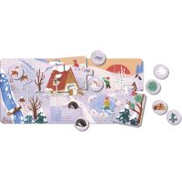 EFKO KukiKuk – Veeeľké puzzle loto Ročné obdobia 3