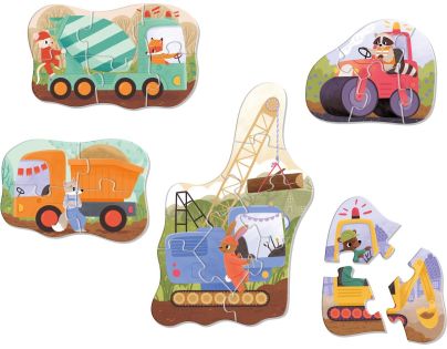 EFKO KukiKuk – Veeeľké puzzle Stavebné stroje