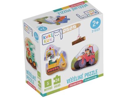 EFKO KukiKuk – Veeeľké puzzle Stavebné stroje