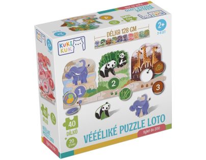 EFKO KukiKuk – Veľké puzzle loto Výlet do ZOO