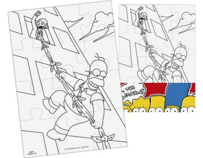 Efko Puzzle The Simpsons Vymaluj si obdelník