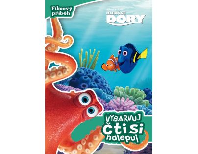 Hledá se Dory Vybarvuj, čti si a nalepuj